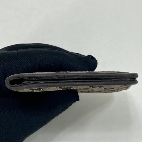 CELINE Macadam Card Holder Case Wallet Purse Brown Canvas - Picture 7 of 16